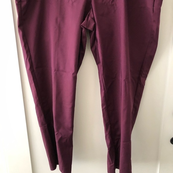 Eloquii Burgundy Purple Pixie Plus Pants 20 R - Picture 8 of 8